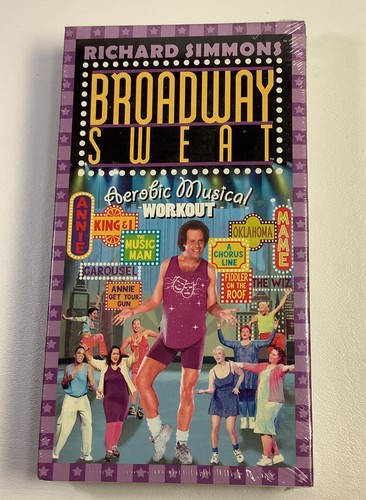 Vintage Richard Simmons Broadway Workout / Dance VHS Tapes - New / Sealed - Picture 2 of 11