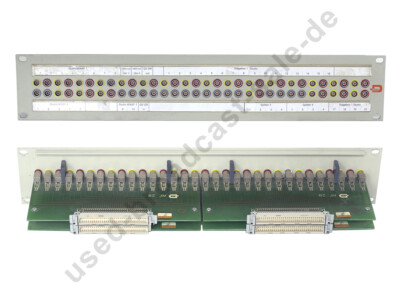 Audio Steckfeld Lemosa System,  2HE, 19'' Rackeinbau mit 64 Buchsen, #144