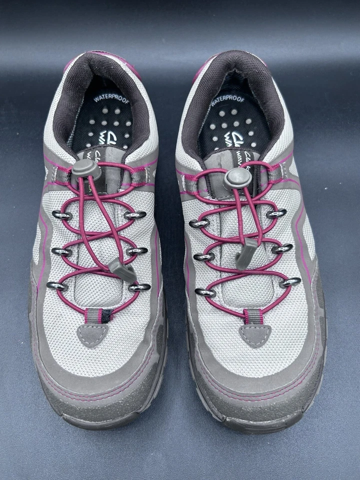 Clarks Wave Zapatos para Caminar Gore-Tex Senderistas Caminantes Para Mujer Talla 5.5 Marrón Granate Cálidos Foto 3 de 4