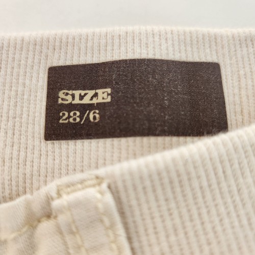 nine west vintage america shorts Sz 6/28 Capri Pants Side Tie Up tan Y2k summer - Picture 6 of 7