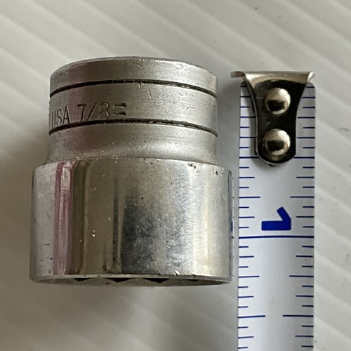 Vintage Blackhawk 7/8" Shallow Socket 3/8" Drive 12 Point Model 30028 USA
