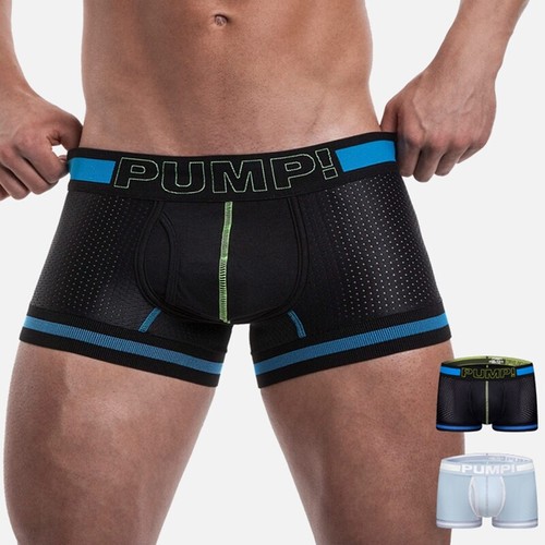 1, 2 Pack Men's Boxer Shorts Underwear Bulge Pouch Breathable Waistband Trunks