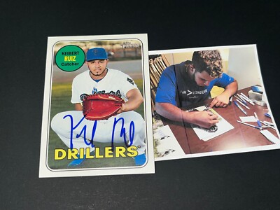 0 Auto Keibert Ruiz Dodgers Nationals Signed Topps Heritage eBay