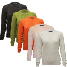 H&M Damen Ganzkörper Kabel gestrickt hochwertiger Pullover Sommer 343