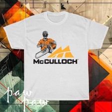 New McCulloch chainsaw logo Men's T-shirt funny size S to 5XL