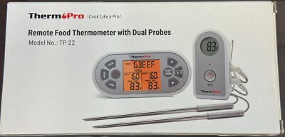 ThermoPro TP-22 Food Thermometer with Dual Probes - NIB