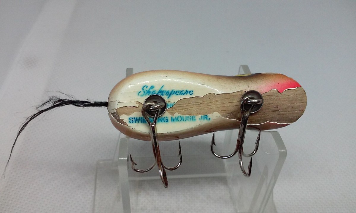 Leurre Shakespeare USA Bois - Nageur Rayure Tigre - Vintage Topwater