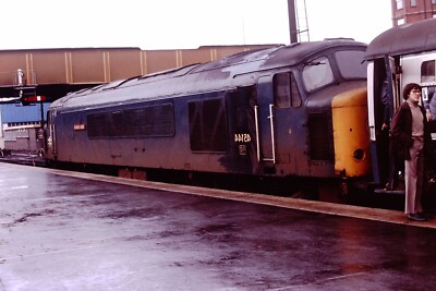 1985 British Rail BR Diesel Electric Loco Leics 45144 Railway Slide 1631