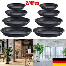 Untersetzer für Blumentopf Blumenkübel Pflanztopf rund Schwarz Ø14cm-30cm`
