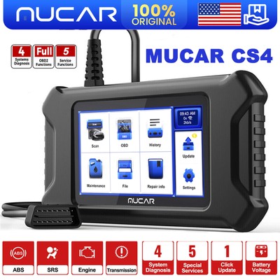 MUCAR CS4 Car OBD2 Scanner Code Reader Check Engine ABS SRS Diagnostic Tool