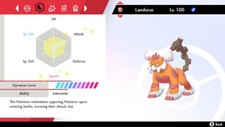 Therian Landorus Pokemon Sword and Shield 6IV The Crown Tundra