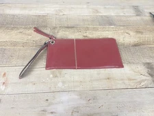 Genuine Leather Clutch Burgundy Wallet 