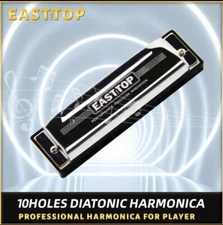 EASTTOP New Diatonic Shonrry Harmonica Key of C Harp Mouth Organ 10Hole US
