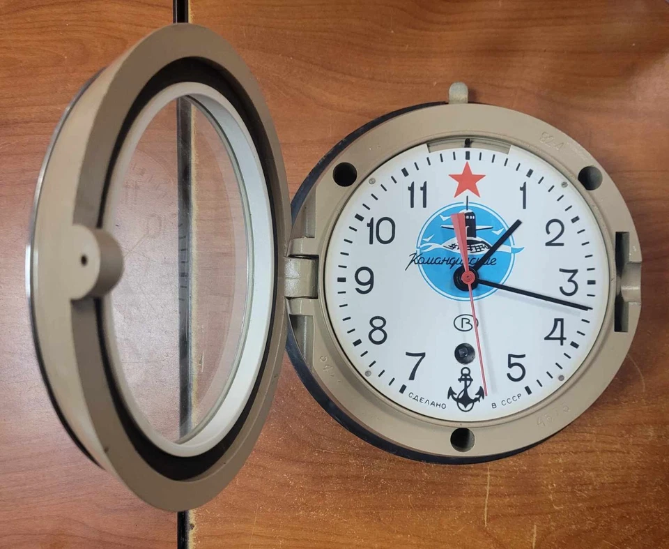 Reloj submarino marítimo vintage Kauahguyckue ruso soviético CCCP Foto 2 de 4