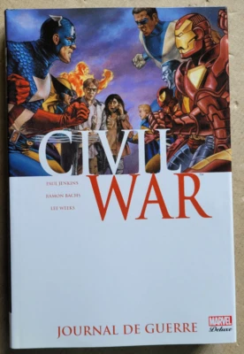 Civil WarT 4 Journal de Guerre P JENKINS R BACHS L WEEKS éd Marvel Deluxe 2012 - Photo 1/3