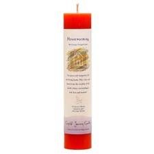 NEW Crystal Journey Herbal Magic HOUSEWARMING Candle - Reiki Charged 7" Pillar