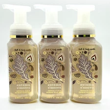 3-Pack Bath & Body Works AUTUMN S'MORES Gentle Foaming Hand Soap 8.75 fl.oz
