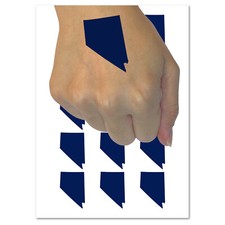 Nevada State Silhouette Temporary Tattoo Water Resistant Fake Body Art Set