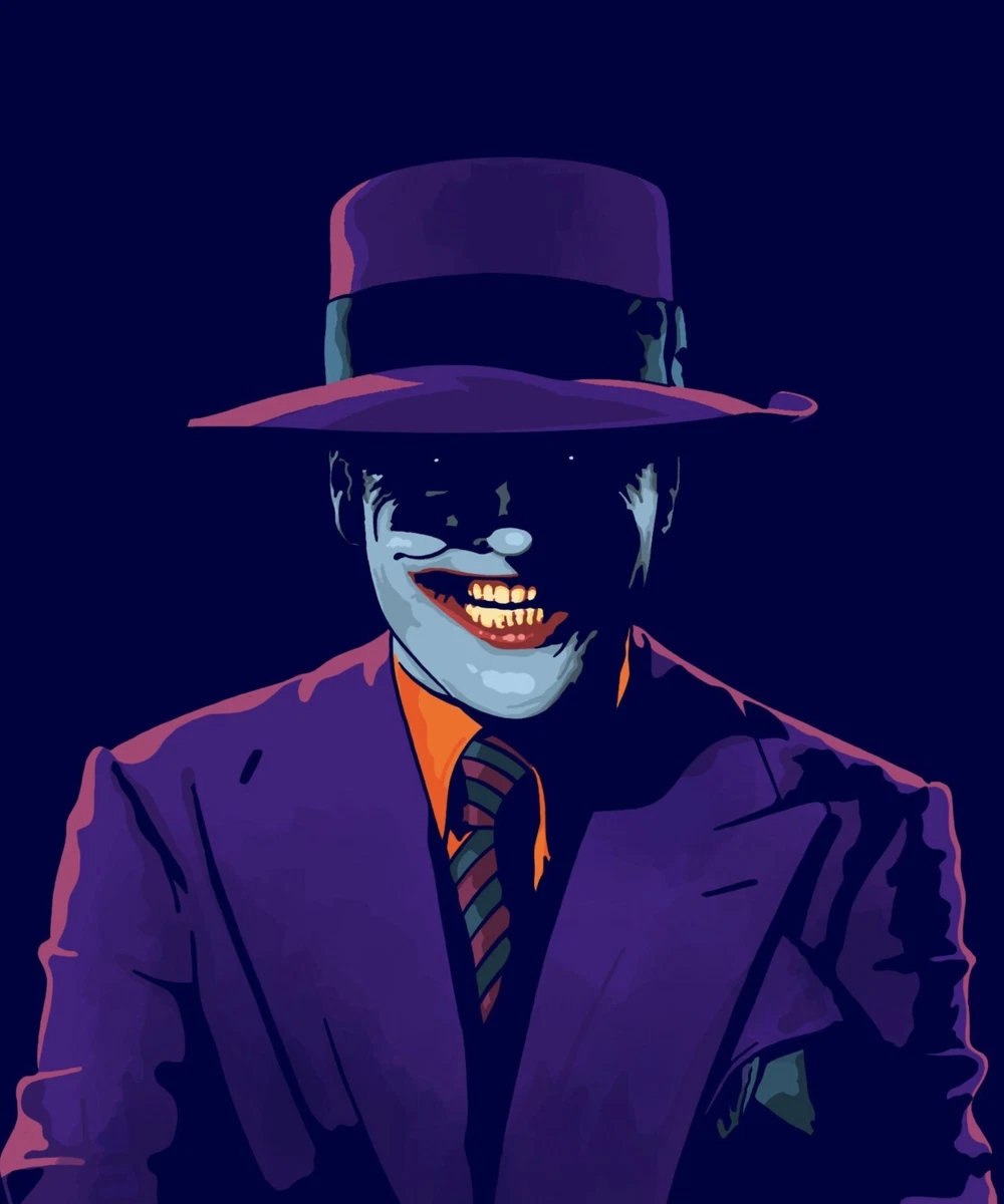 1989 Batman Joker Poster Print 11x17. Jack Nicholson. Gangster | eBay