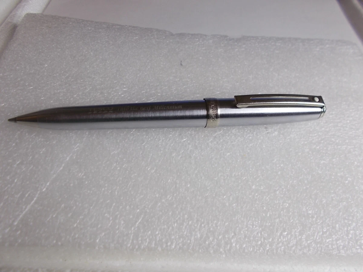Vintage Shaeffer White Dot Ball Pen inscribed tesco into the next