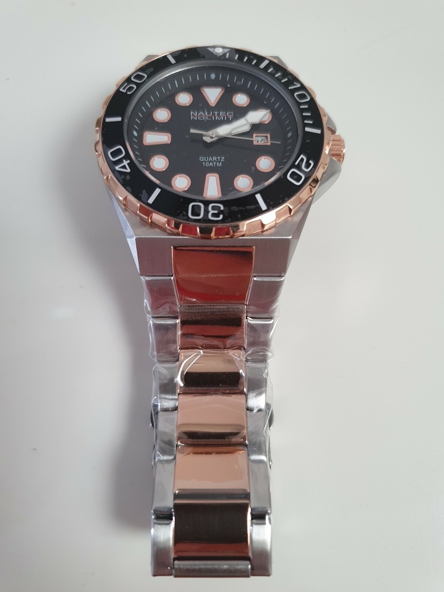 Nautec No Limit Herren Taucheruhr Oceanrift Edelstahl  OCRF2-STRG-STRG-BK-BK