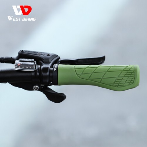 WEST BIKING Bicycle Handlebar Grips Ergonomic Lock-on Rubber Cycling Bike Grips - 第 15/24 張圖片