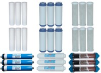 Ersatzfilterset Osmose 6 Jahre + Nachfilter + 100 Gpd + 3-Phasen-Mineralfilter