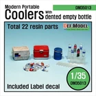DEF Model 1/35 Modern U.S Portable coolers set Resin Model Kit #DM35013