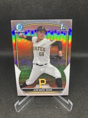2023 Bowman Chrome Jun-Seok Shim Refractor 1st Prospect 435/499 Pirates