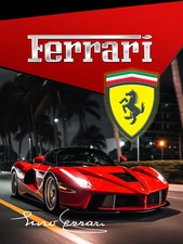 Ferrari Enzo 12x16 aluminum sign