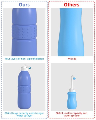 Tragbares Reise Bidet 620ml, persönliches Bidetsprüher für Körperhygiene Handgerät - Bild 12 von 24