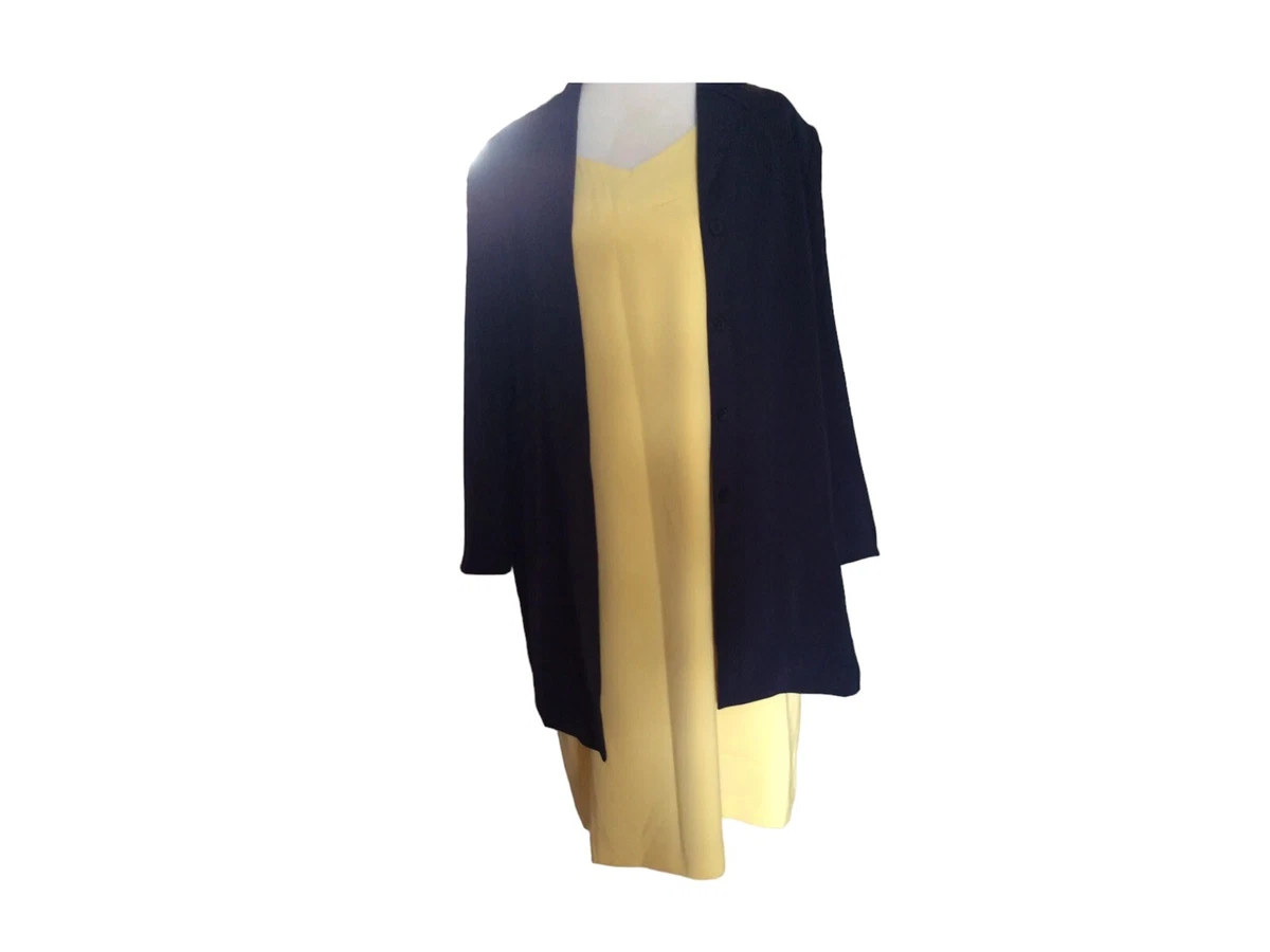 Jacques Vert Lemon Dress Size 20 Jacket 18 Generous Size 18 Pristine Away  12.9 | eBay