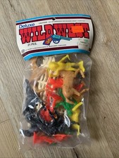 Vintage Deluxe Wild West Set 21 Pieces Processed Plastic Tim Mee USA Made Sealed