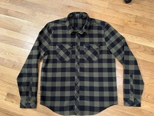 Kuiu Flannel Shirt, Green Black Buffalo Pattern, old Kuiu Sizing. Fits As L.