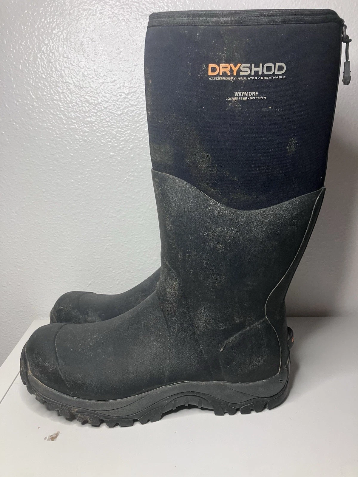 Dryshod Waymore Waterproof Work Boots Black Mens Size 13 Insulated Breathable