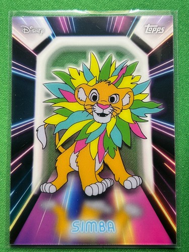 2026 Topps Disney Neon Illuminated Neon Lights Simba #NPL-21 Acetate Lion King