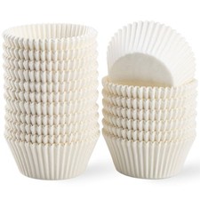 Standard White Cupcake Liners 500 Count, No Smell, Food Grade  Grease-Proof