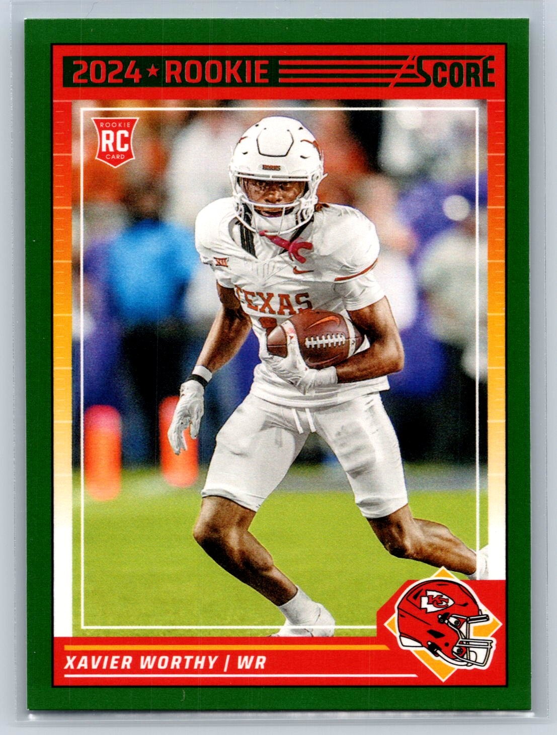 2024 Score Xavier Worthy #324 Green