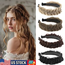 Braided Headbands Hair Piece for Women Synthetic Hair Hoops Head Bands Accessori