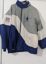 Vintage Dallas Cowboys Jackets Mens XL Blue NFL Football Apex One Pro Line 90s