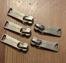 (5) Carhartt Spare Replacement YKK Zipper Pulls Sliders #5 Jacket Repair Genuine