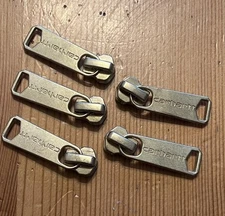 (5) Carhartt Spare Replacement YKK Zipper Pulls Sliders #5 Jacket Repair Genuine