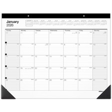 Office Depot Brand Monthly Desk Pad Calendar, 21 3/4" x 17"