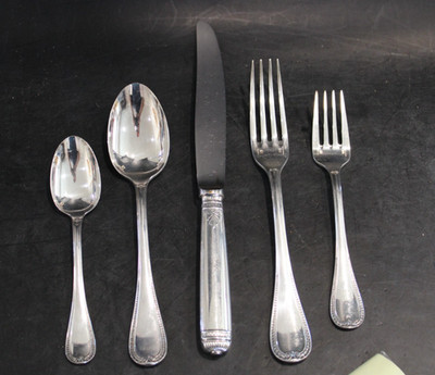 Christofle Malmaison 1 - 5 piece setting (Dinner Knife, Salad Fork, Dinner Fork,