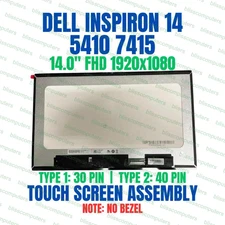 Dell PN Y9W7G 0Y9W7G Touch Screen Bezel 30 pin LCD Screen LED FHD
