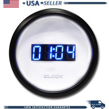 52mm 2-116 Mgs Series Digital Clock Gauge 0 24 Hour White Dial Blue Led 122 52mm 2-116 Mgs Series Digital Clock Gauge 0 24 Hour White Dial Blue Led 122