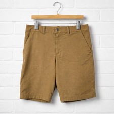 Lululemon The Works Shorts Mens Size 30 Warpstreme Chino Brown Stretch