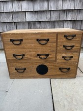 Japanese Antiques KIRI TANSU Small chest TEMOTO-DANSU SHOWA Retro Vintage Brown