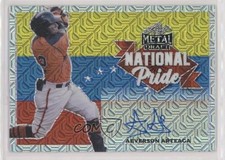 2021 Leaf Metal Draft National Pride Silver Mojo Aeverson Arteaga Auto 09an