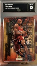 2003 Upper Deck Rookie Lebron James Freshman Season Collectibles Gem Mint 10 #42